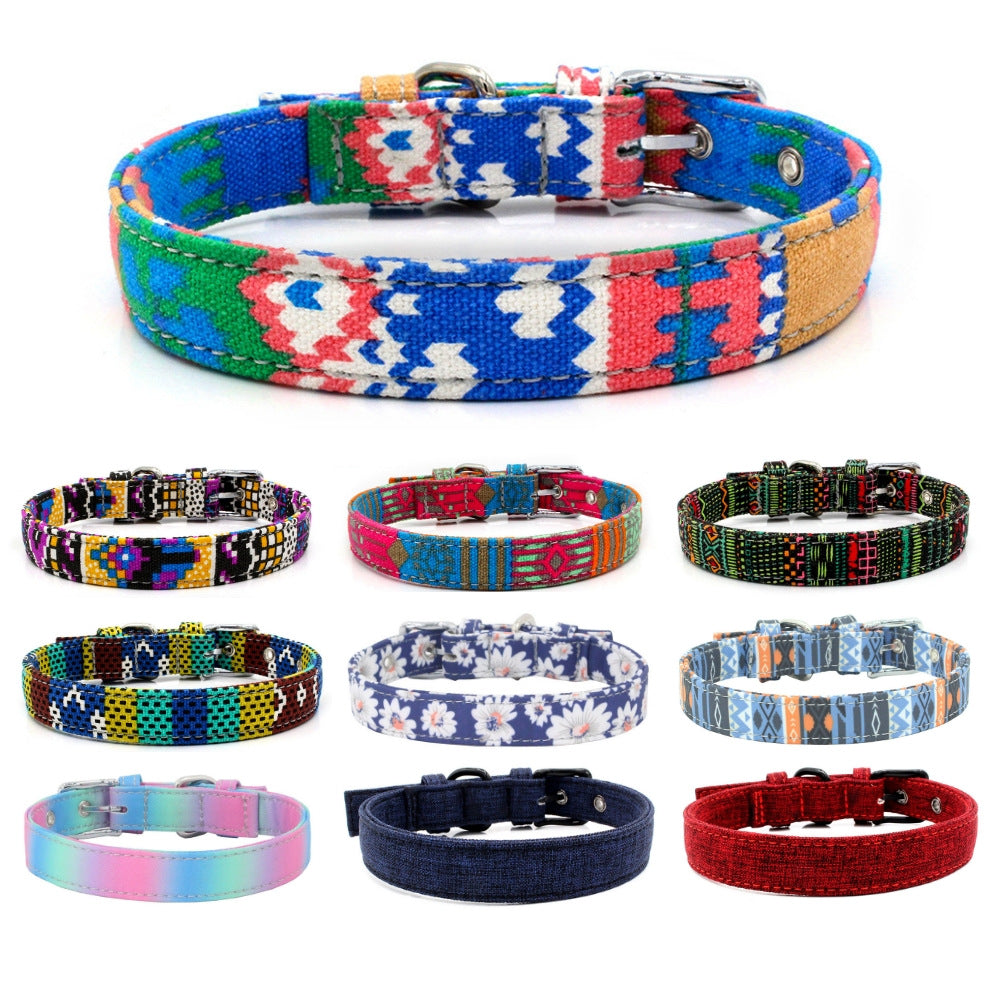 ColorCraft - Canvas Pet Collar | Safe & Stylish Companion Accessory