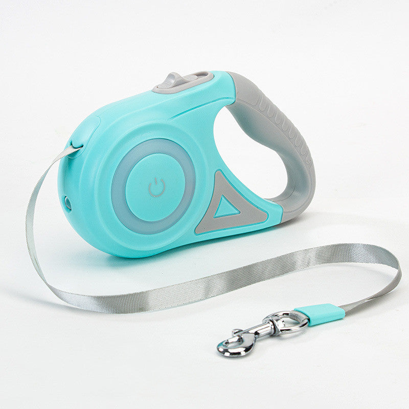 FlexiGlow - Retractable Dog Leash | Enhanced Safety with Built-In Collar Spotlight