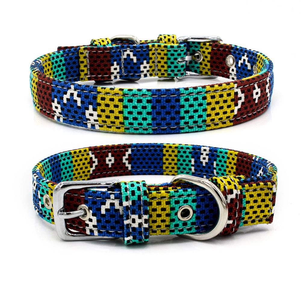 ColorCraft - Canvas Pet Collar | Safe & Stylish Companion Accessory