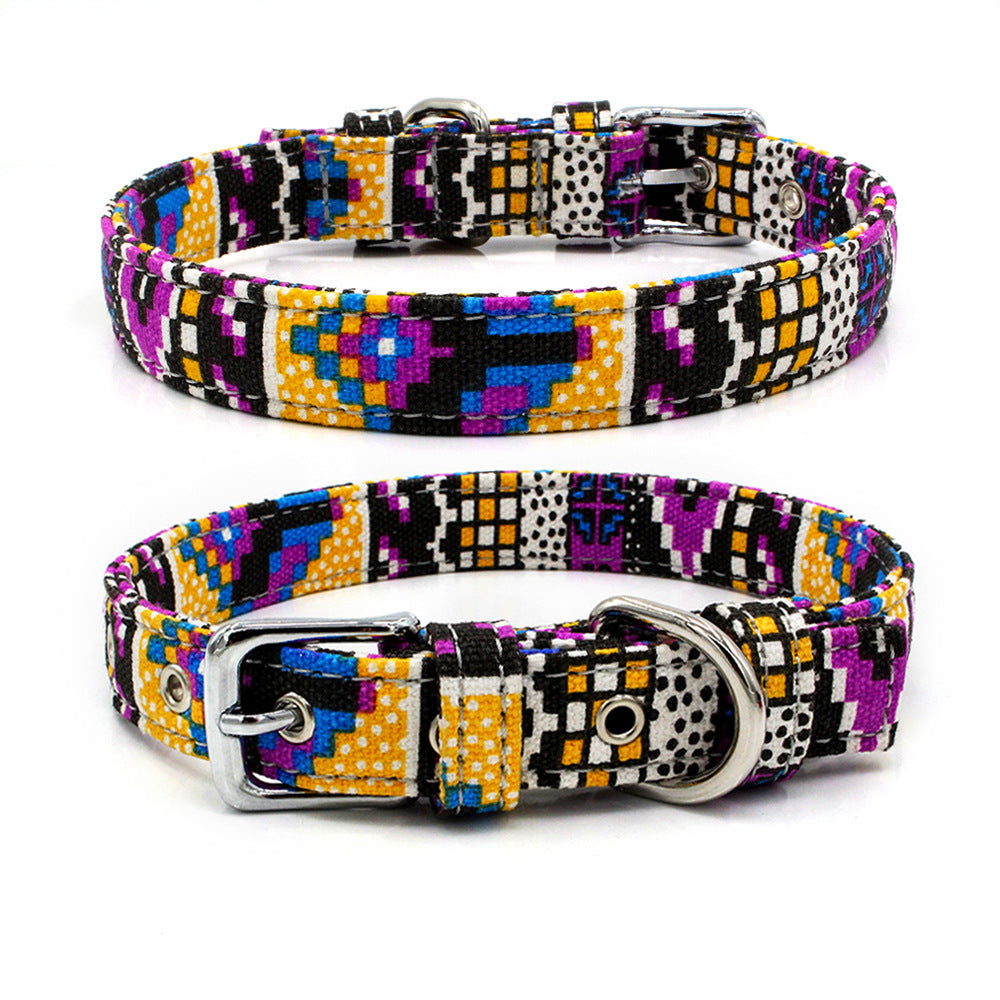 ColorCraft - Canvas Pet Collar | Safe & Stylish Companion Accessory