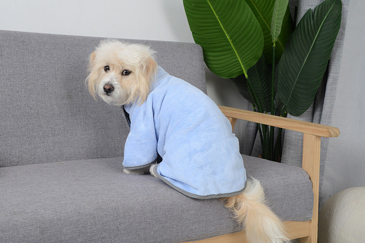 DryFur - Pet Bathrobe | Quick-Drying Microfiber Towel for Cozy and Dry Pets