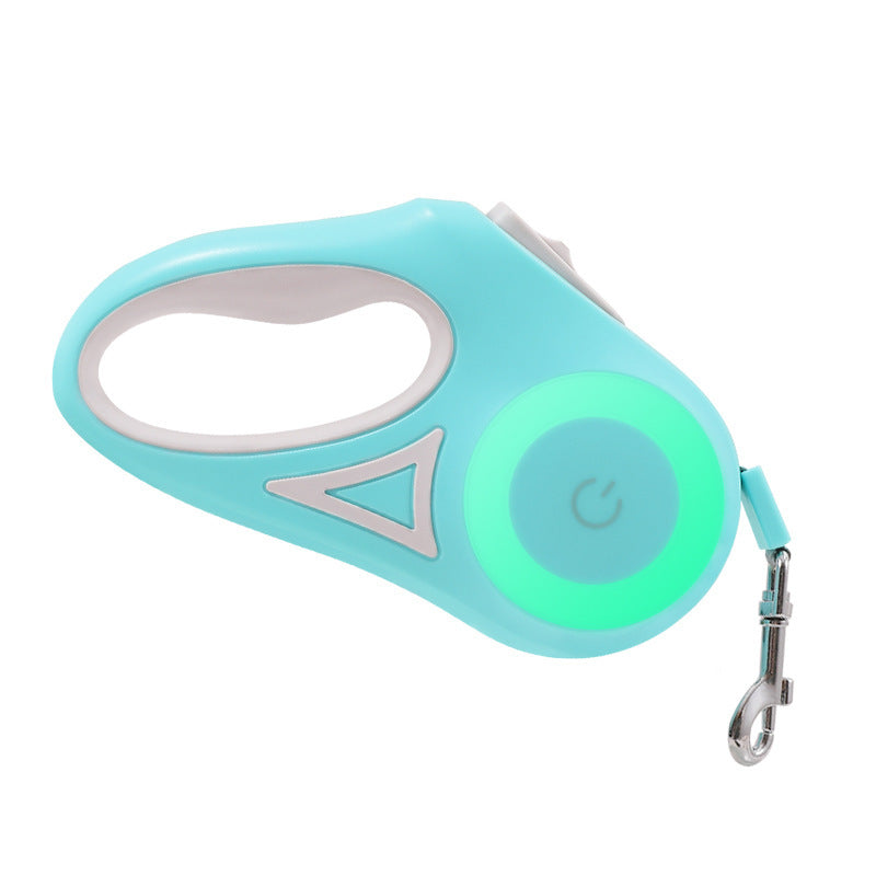 FlexiGlow - Retractable Dog Leash | Enhanced Safety with Built-In Collar Spotlight