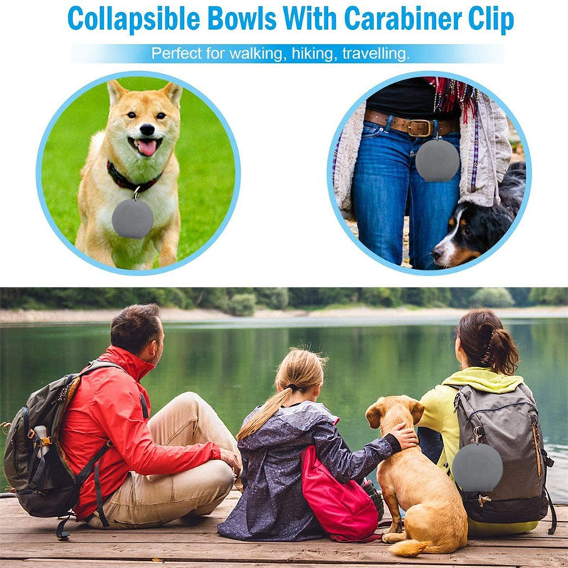 FlexiFeast - Foldable Double Pet Feeding Bowl | The Perfect Companion for Feeding On the Go!