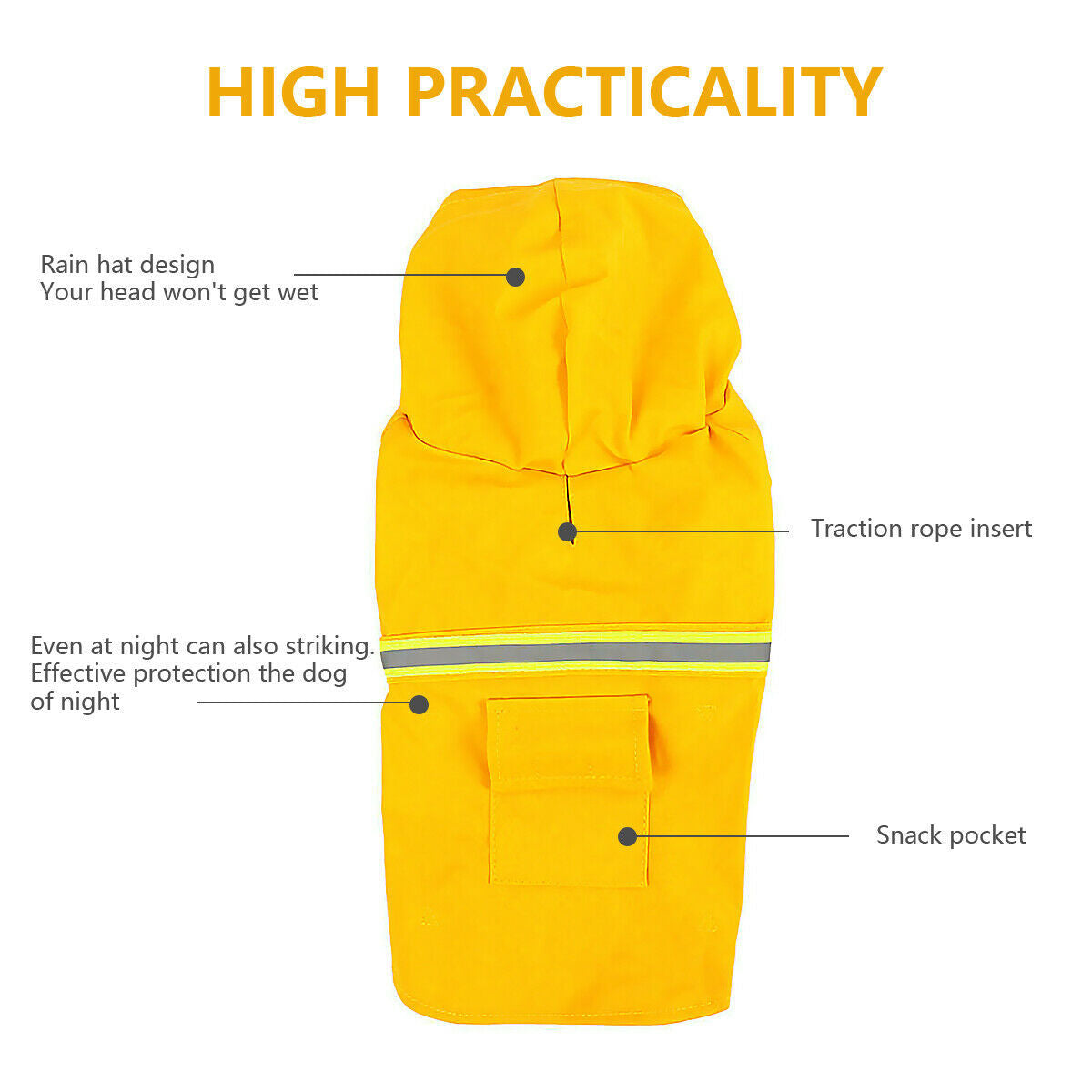 RaincoatGuard - Waterproof Dog Rain Jacket with Reflective Stripe | Keep Your Pup Dry and Safe