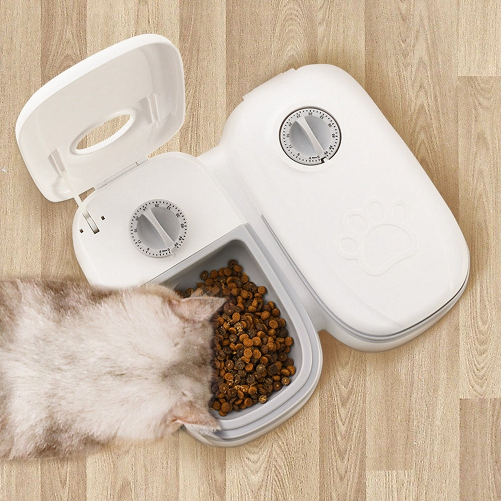 SmartFeast - Automatic Pet Feeder | Convenient and Reliable Food Dispenser with Timer and Stainless Steel Bowl