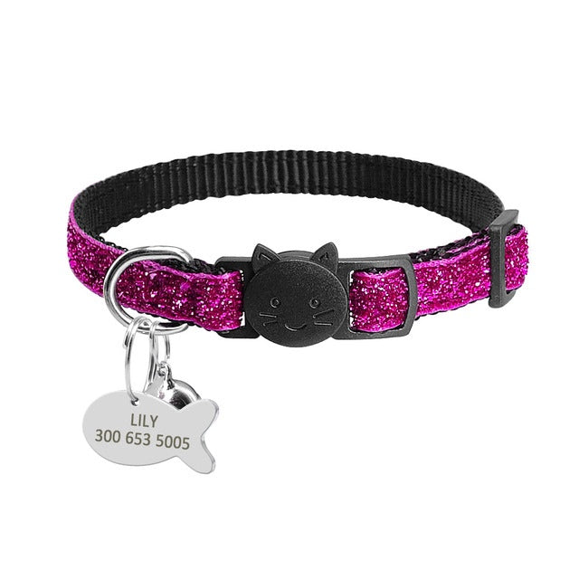 QuickSnap - Customizable Cat Collar | Enhanced Safety with Breakaway Design and Bell