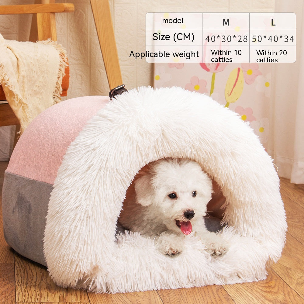 FluffyNest - Portable Pet Retreat | Cozy Comfort for Your Furry Friend!