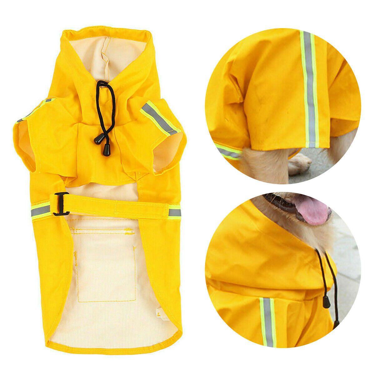 RaincoatGuard - Waterproof Dog Rain Jacket with Reflective Stripe | Keep Your Pup Dry and Safe