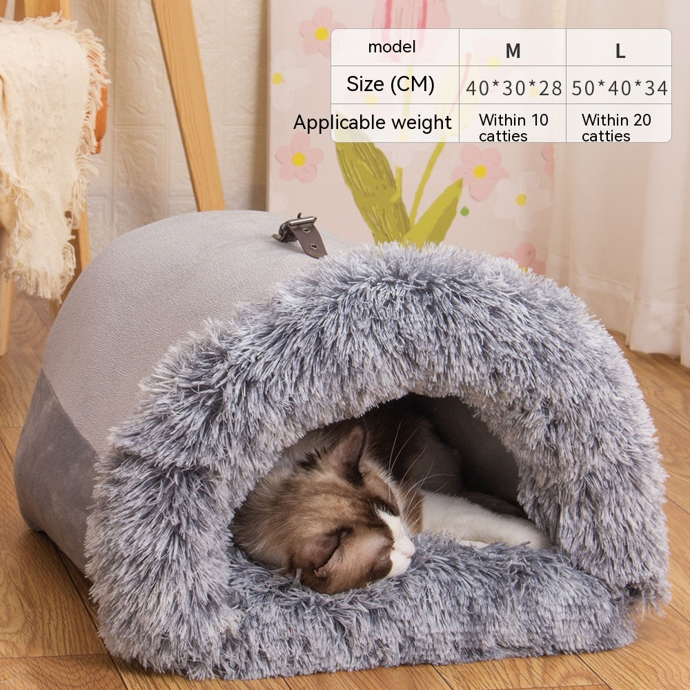 FluffyNest - Portable Pet Retreat | Cozy Comfort for Your Furry Friend!