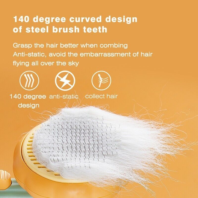 PumCare - Pet Grooming Brush | Self-Cleaning Slicker Brush for Dogs, Cats, and More!