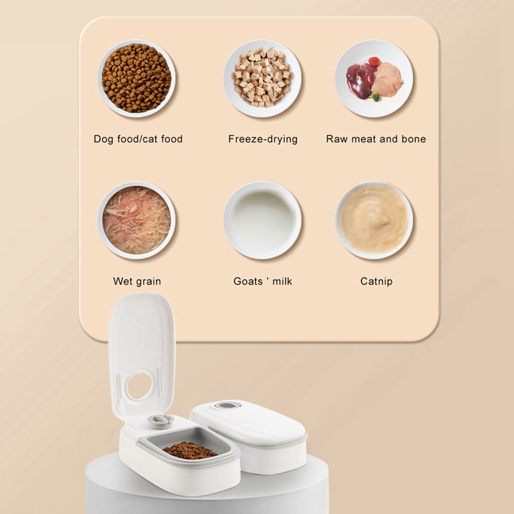SmartFeast - Automatic Pet Feeder | Convenient and Reliable Food Dispenser with Timer and Stainless Steel Bowl
