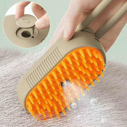 SteamyPaws - Electric Pet Grooming Brush with Steam Spray | Professional Grooming at Your Fingertips