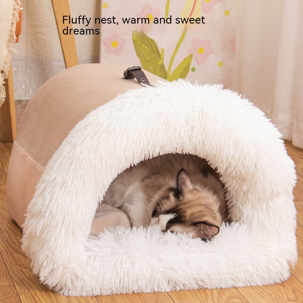FluffyNest - Portable Pet Retreat | Cozy Comfort for Your Furry Friend!