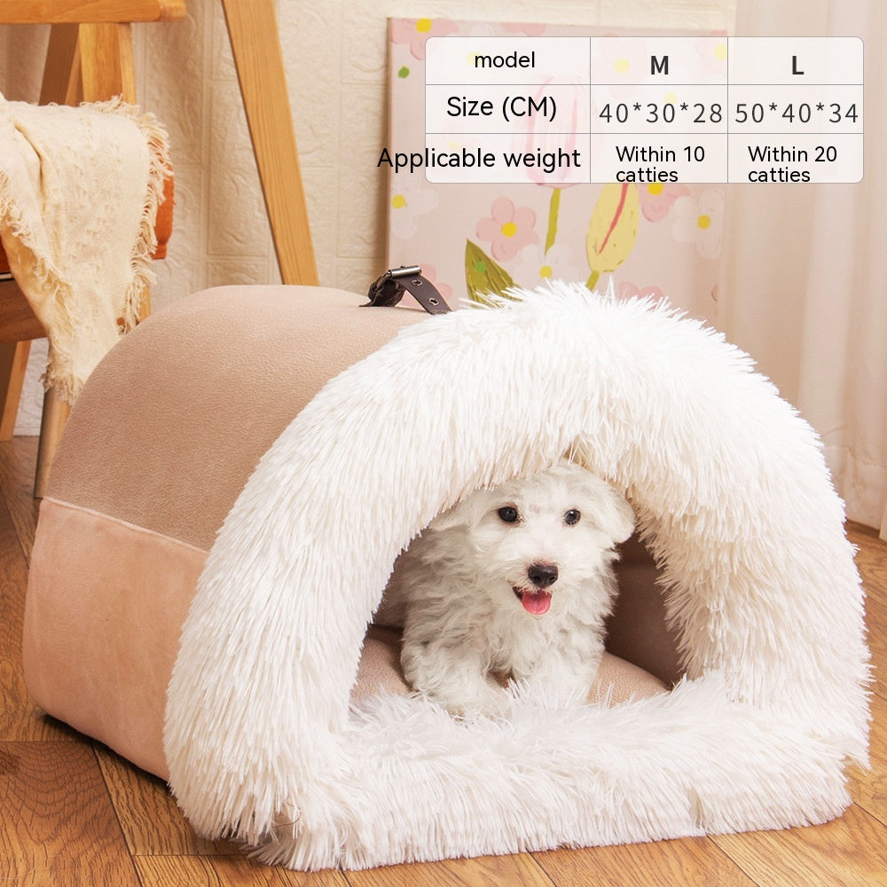 FluffyNest - Portable Pet Retreat | Cozy Comfort for Your Furry Friend!